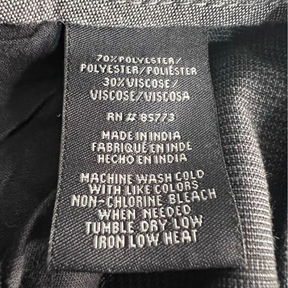 O'Neill Delta Shorts Mens 36 Charcoal Gray Checker Flat Front Walking - Picture 8 of 8